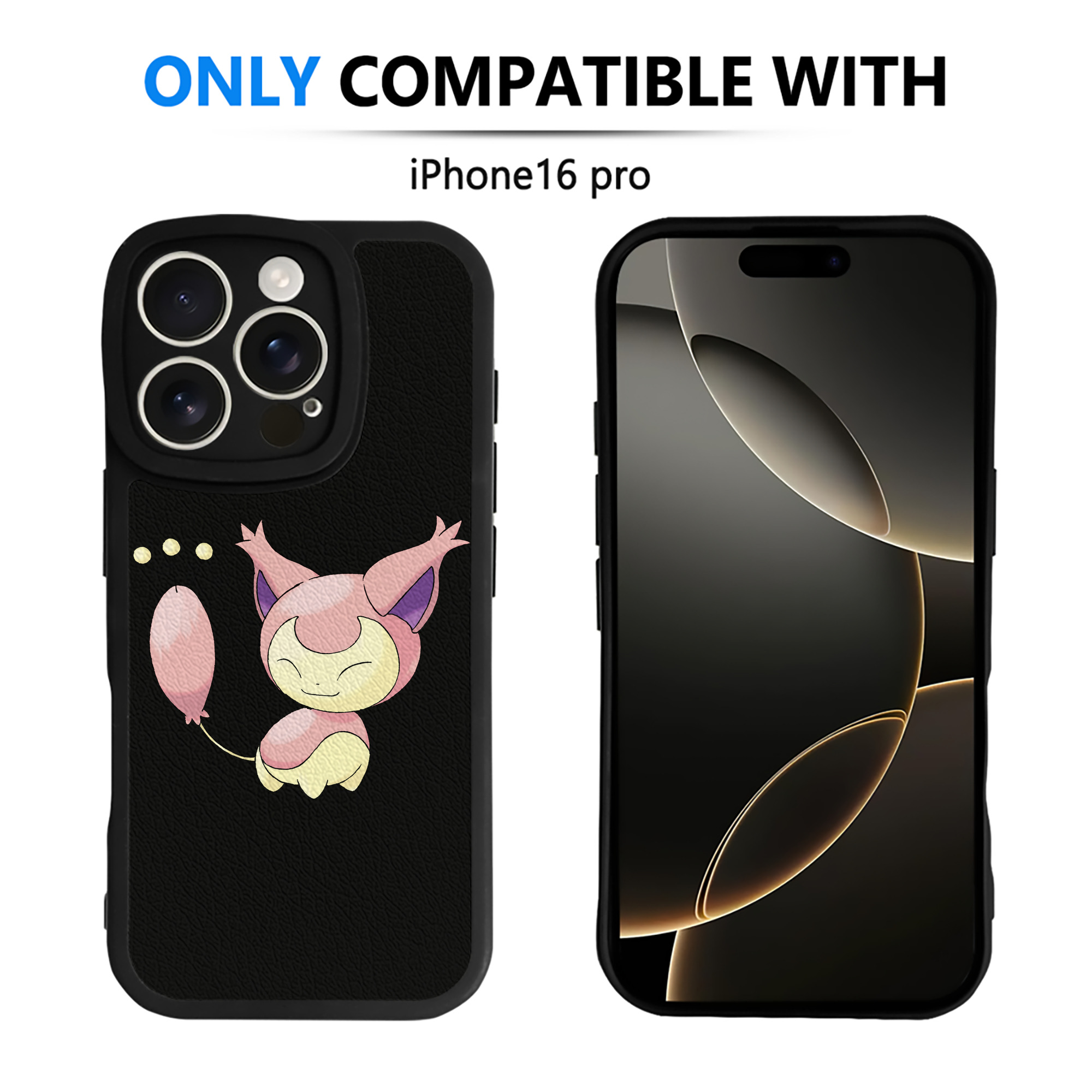 （画像用） ポケットモンスター Pokémon 【iPhone 16シリーズ対応】シリコンスマホケース（レザー調） 材質：シリコン